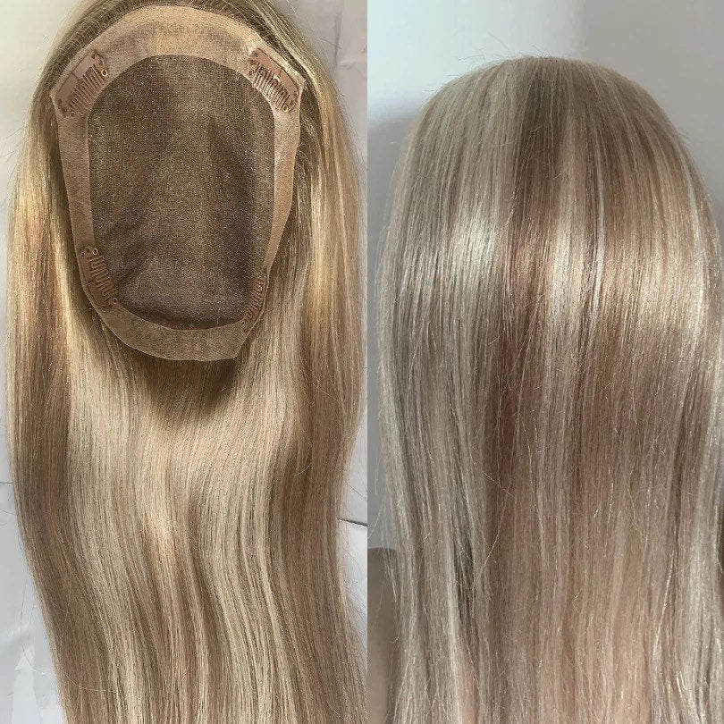 Luxury Balayage Highlight Hair Real Hair Topper St – Dolly Luxury Hair