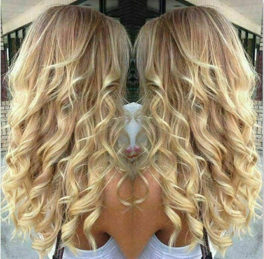 360 good honey blonde wavy lace front wig