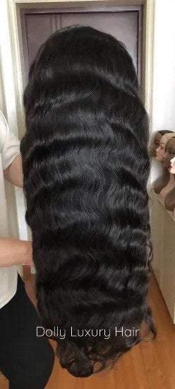 Luxury 30 32 34 36 38 40 inches Natural Black 1B Virgin